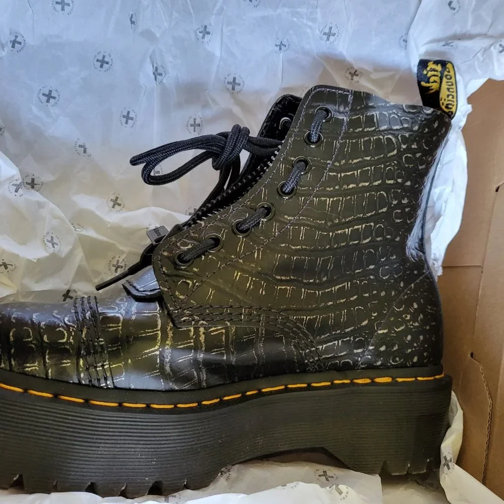 Dr. Martens Wild Croc Sinclair boots - Picture 14 of 16